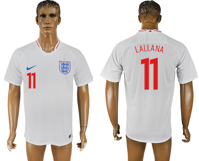 2018 world cup Maillot de foot England #11 LALLANA WHITE